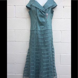 KM Collection formal dress size 16 crystal brooch